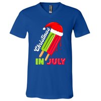 Christmas In July Watermelon Ice Pops Fun Christmas In July V-Neck T-Shirt