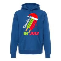 Christmas In July Watermelon Ice Pops Fun Christmas In July Premium Hoodie