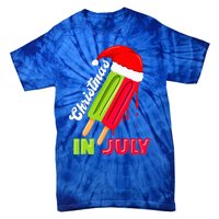 Christmas In July Watermelon Ice Pops Fun Christmas In July Tie-Dye T-Shirt