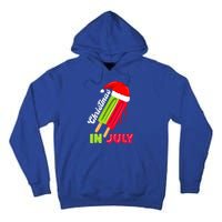 Christmas In July Watermelon Ice Pops Fun Christmas In July Tall Hoodie