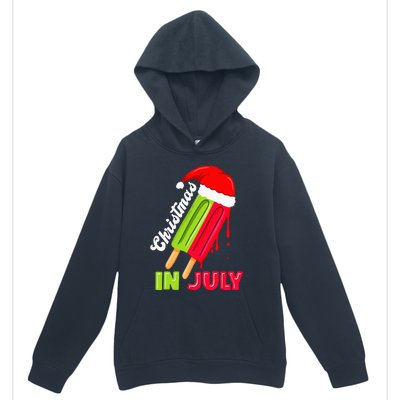 Christmas In July Watermelon Ice Pops Fun Christmas In July Urban Pullover Hoodie