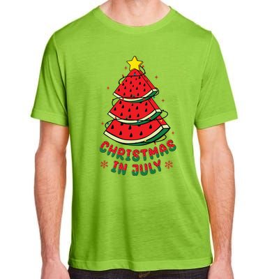 Christmas In July Watermelon Tree Summer Adult ChromaSoft Performance T-Shirt