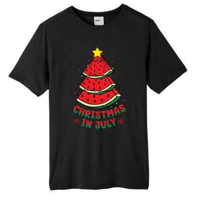 Christmas In July Watermelon Tree Summer Tall Fusion ChromaSoft Performance T-Shirt