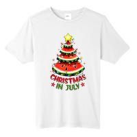 Christmas In July Shirts Women Watermelon Xmas Tree Tall Fusion ChromaSoft Performance T-Shirt