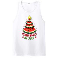 Christmas In July Shirts Women Watermelon Xmas Tree PosiCharge Competitor Tank