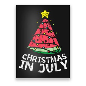 christmas in july watermelon xmas tree summer trending Poster