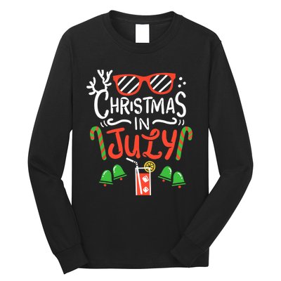 Christmas In July Summer Beach Vacation Long Sleeve Shirt