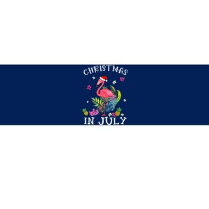 Christmas In July S For Wo Pink Flamingo Bumper Sticker