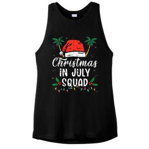 Christmas In July Squad Funny Summer Xmas Ladies PosiCharge Tri-Blend Wicking Tank