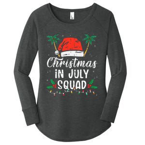 Christmas In July Squad Funny Summer Xmas Women's Perfect Tri Tunic Long Sleeve Shirt