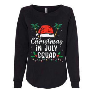 Christmas In July Squad Funny Summer Xmas Womens California Wash Sweatshirt