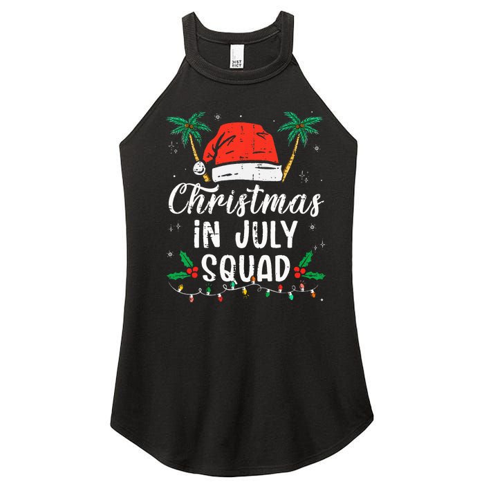 Christmas In July Squad Funny Summer Xmas Women's Perfect Tri Rocker Tank