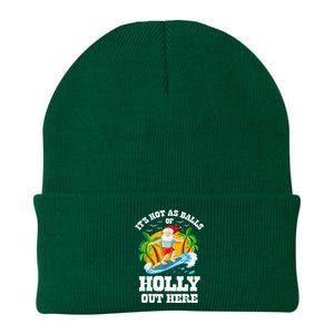 Christmas In July ItS Hot Out Here Beach Summer Santa Knit Cap Winter Beanie