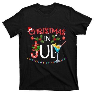 Christmas In July Summer Beach Vacation T-Shirt