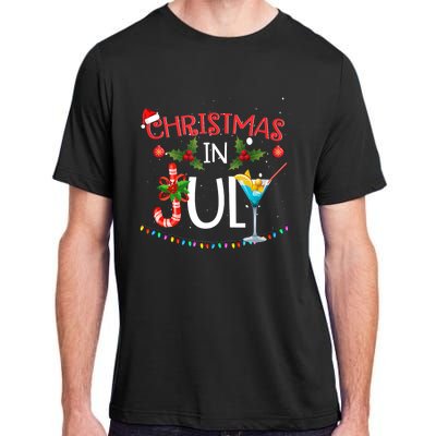 Christmas In July Summer Beach Vacation Adult ChromaSoft Performance T-Shirt