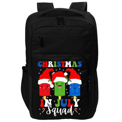 Christmas In July Squad Santa Hats Popsicles Xmas Vibes Impact Tech Backpack