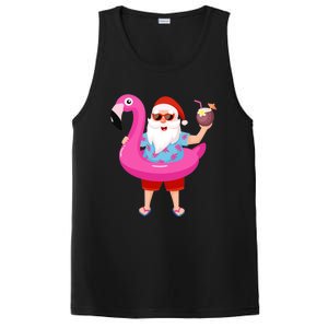 Christmas In July Santa Hawaii Sunglasses Flamingo Gifts PosiCharge Competitor Tank