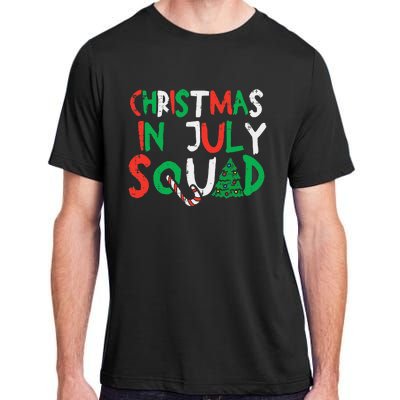 Christmas In July Squad Funny Summer Xmas Adult ChromaSoft Performance T-Shirt