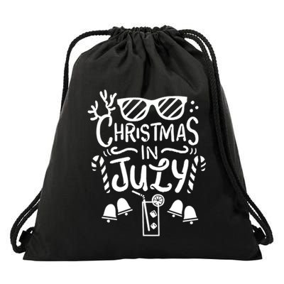 Christmas In July Apron Drawstring Bag