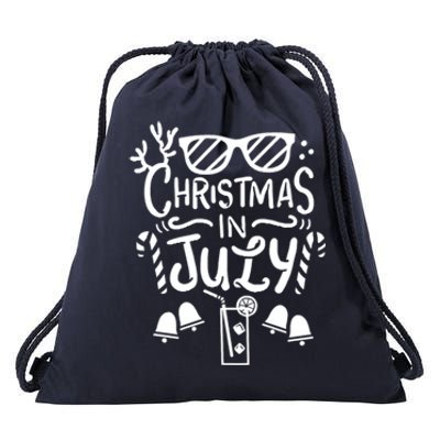 Christmas In July Apron Drawstring Bag