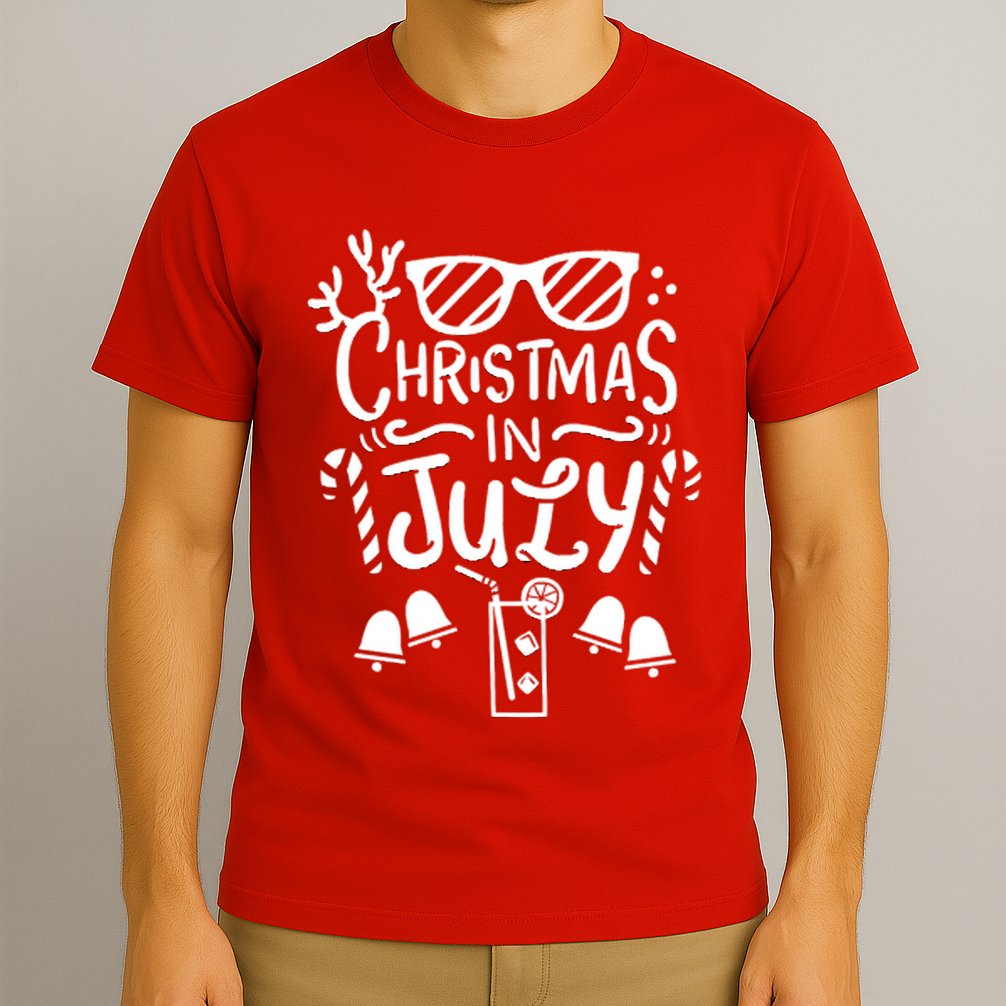 Christmas In July Apron T-Shirt
