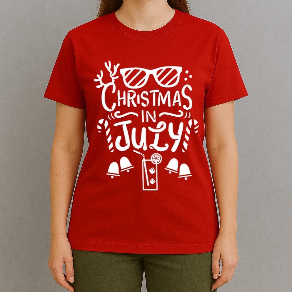 Christmas In July Apron T-Shirt