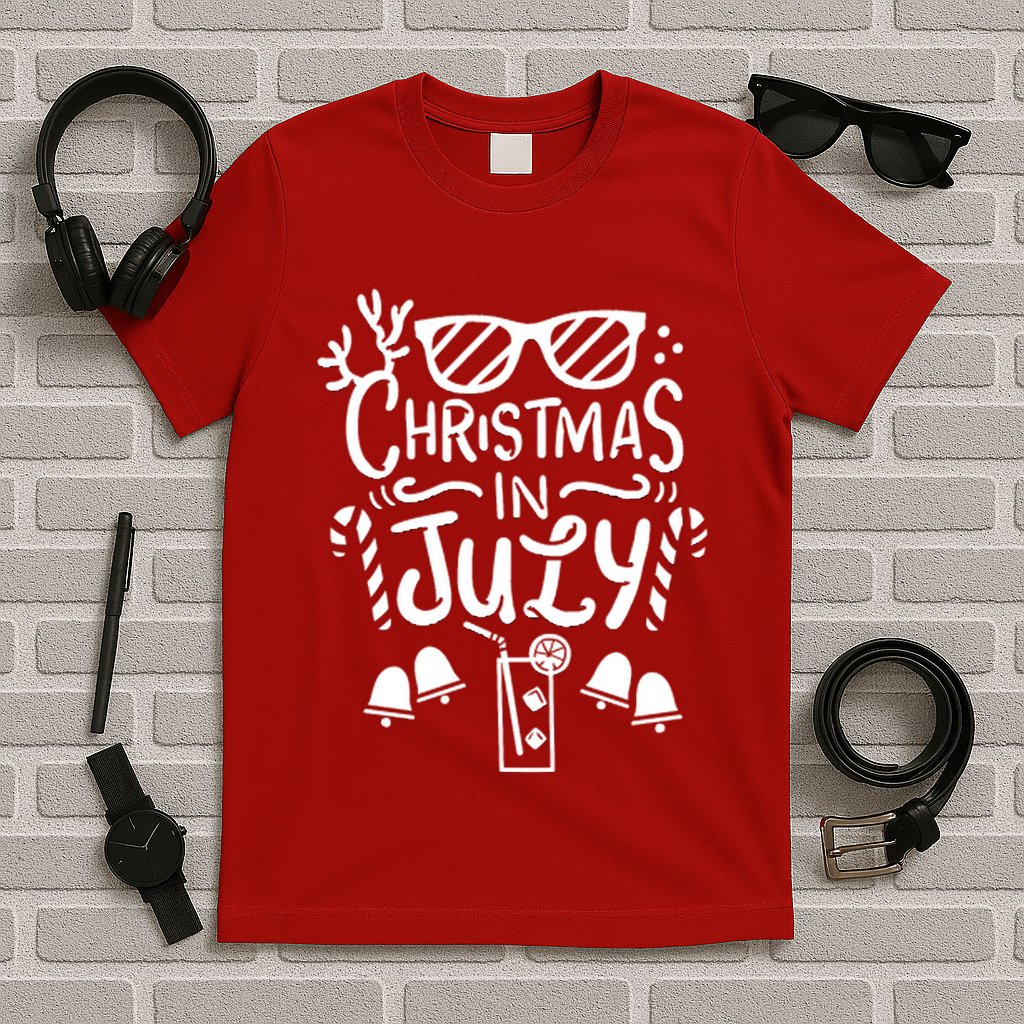 Christmas In July Apron T-Shirt