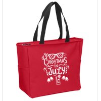 Christmas In July Apron Zip Tote Bag