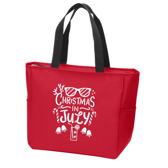 Christmas In July Apron Zip Tote Bag