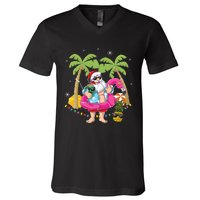 CHRISTMAS IN JULY Summer Xmas Decoration V-Neck T-Shirt