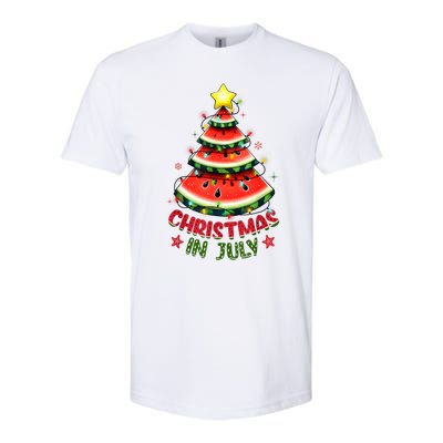 Christmas In July Watermelon Xmas Tree Softstyle CVC T-Shirt