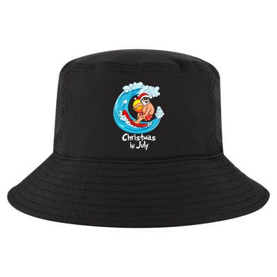 Christmas In July Santa Hawaiian Surfing Summer Xmas Cool Comfort Performance Bucket Hat