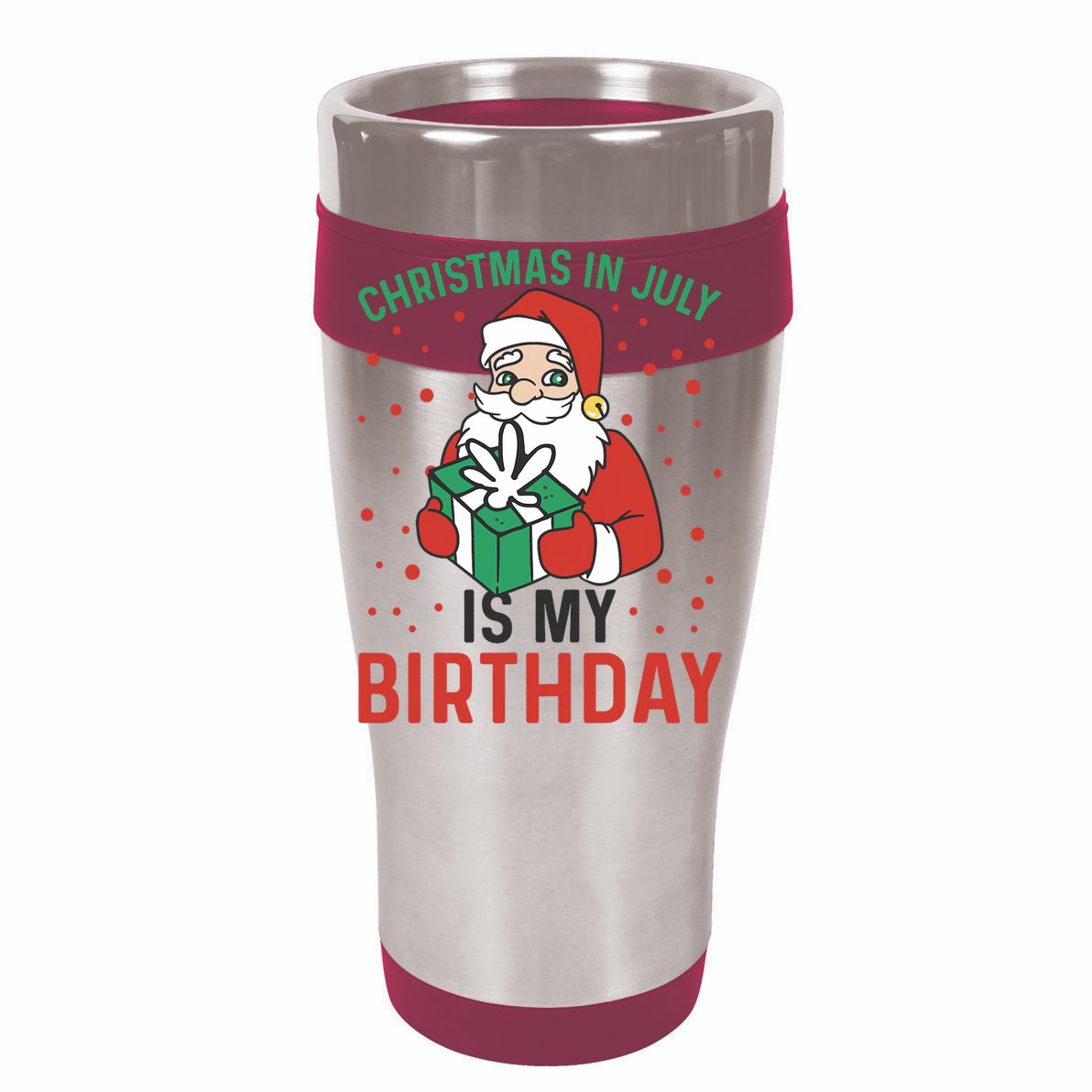 Christmas In July Is My Birthday Santa Summer Holiday V-Neck T-Shirt