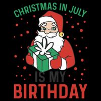 Christmas In July Is My Birthday Santa Summer Holiday Impact Tech Backpack