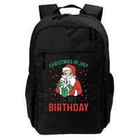 Christmas In July Is My Birthday Santa Summer Holiday Backpack