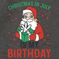 Christmas In July Is My Birthday Santa Summer Holiday Vector Backpack