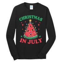 Christmas In July Melon Xmas Tree Hawaii Summer Party Tank Top Tall Long Sleeve T-Shirt