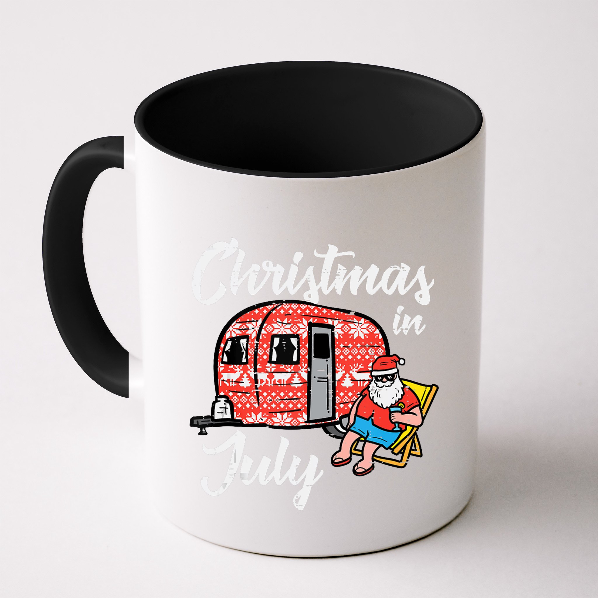 Christmas In July Santa Camping Funny Xmas Tank Top Mug