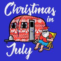 Christmas In July Santa Camping Funny Xmas Tank Top 16 in Basic Backpack