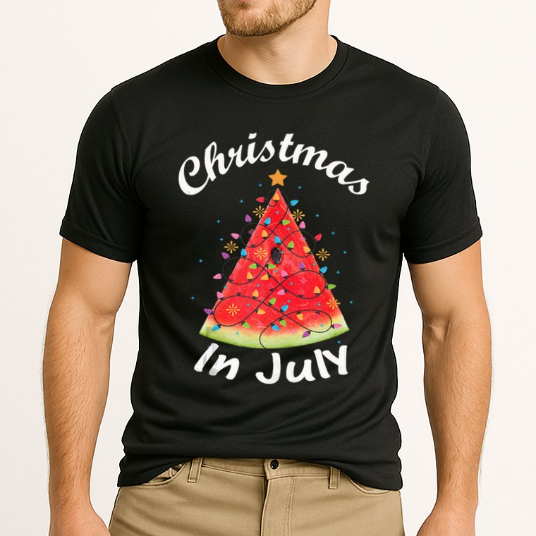 Christmas In July Melon Xmas Tree Summer Tank Top Performance Shirt