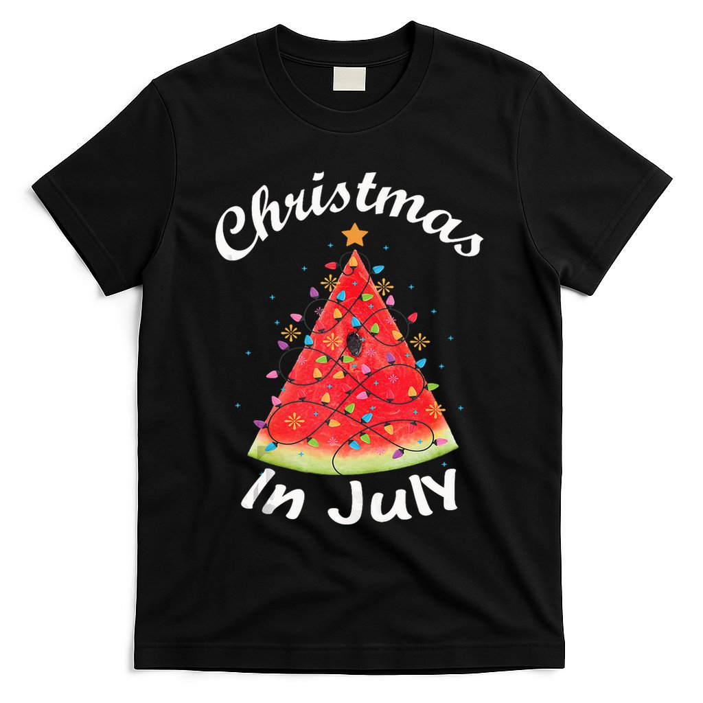 Christmas In July Melon Xmas Tree Summer Tank Top T-Shirt