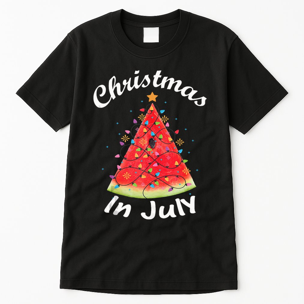 Christmas In July Melon Xmas Tree Summer Tank Top Tall T-Shirt