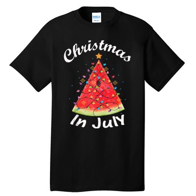 Christmas In July Melon Xmas Tree Summer Tank Top Tall T-Shirt