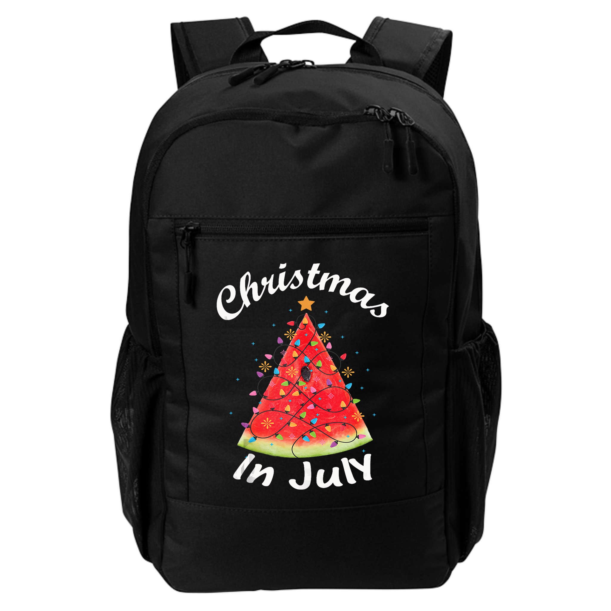 Christmas In July Melon Xmas Tree Summer Tank Top Backpack