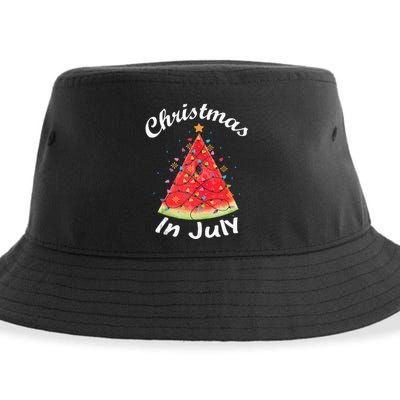 Christmas In July Melon Xmas Tree Summer Tank Top Sustainable Bucket Hat