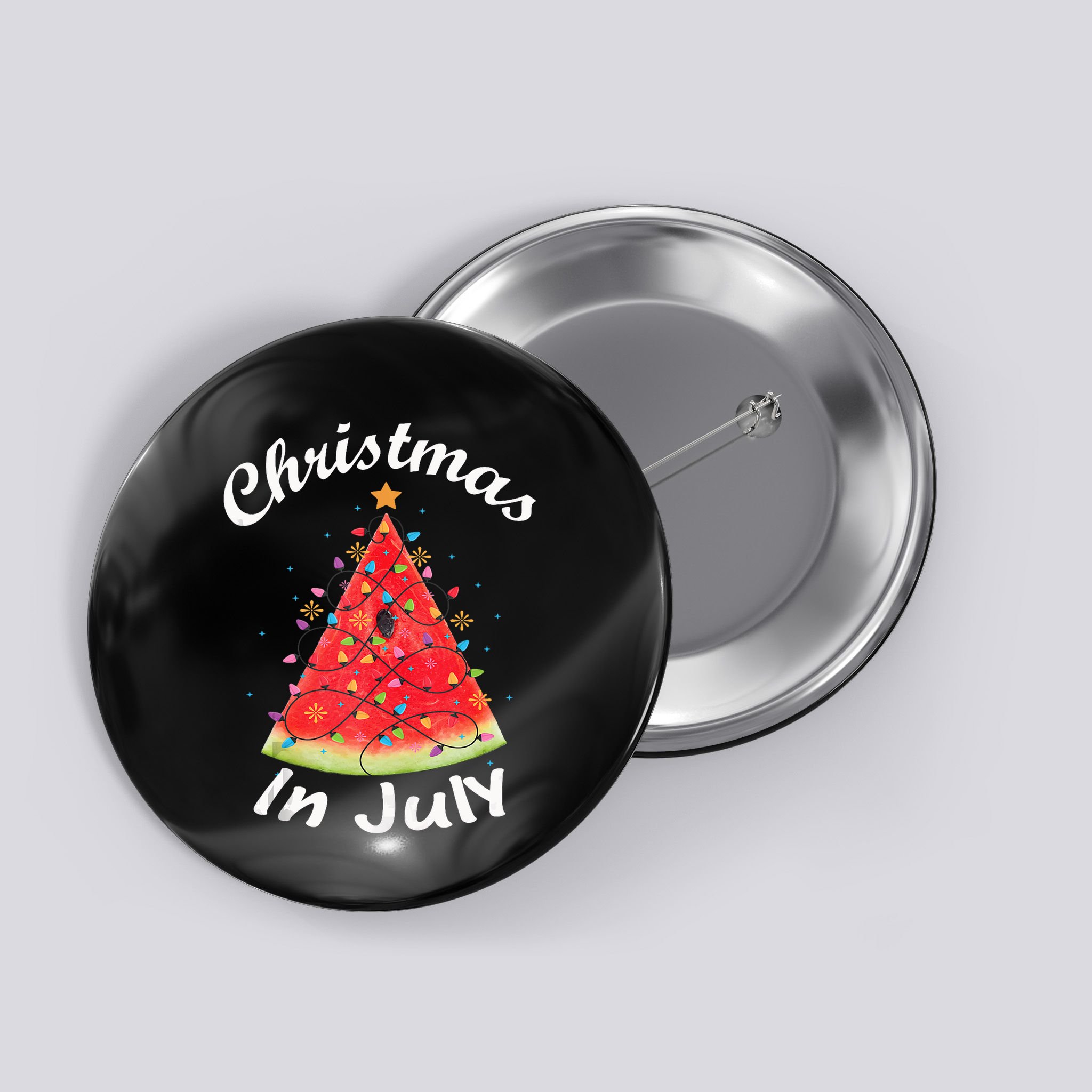 Christmas In July Melon Xmas Tree Summer Tank Top Button