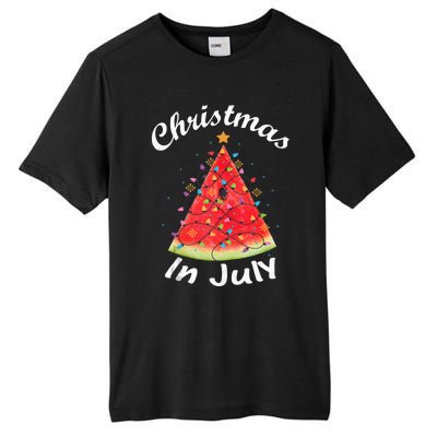 Christmas In July Melon Xmas Tree Summer Tank Top Tall Fusion ChromaSoft Performance T-Shirt