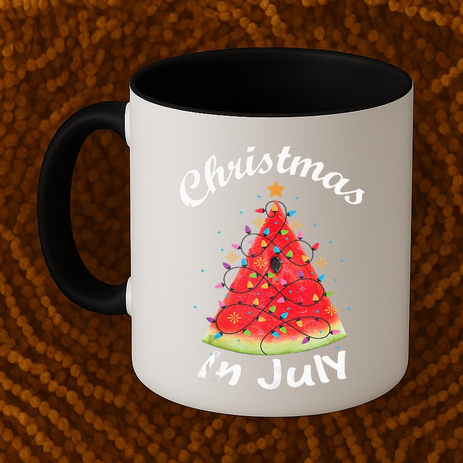 Christmas In July Melon Xmas Tree Summer Tank Top Mug