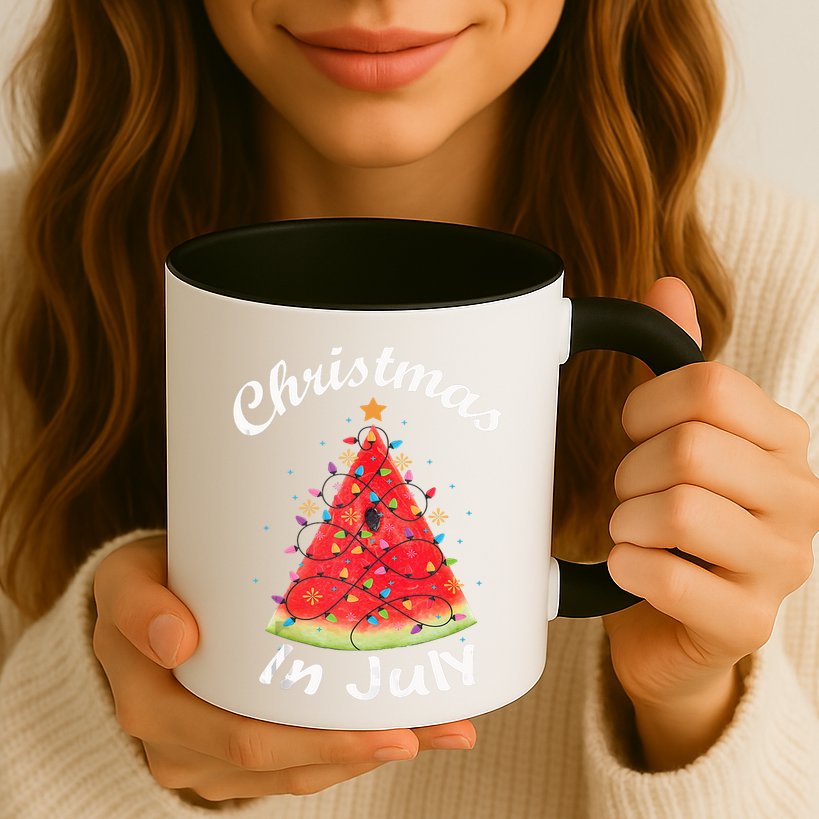 Christmas In July Melon Xmas Tree Summer Tank Top Mug