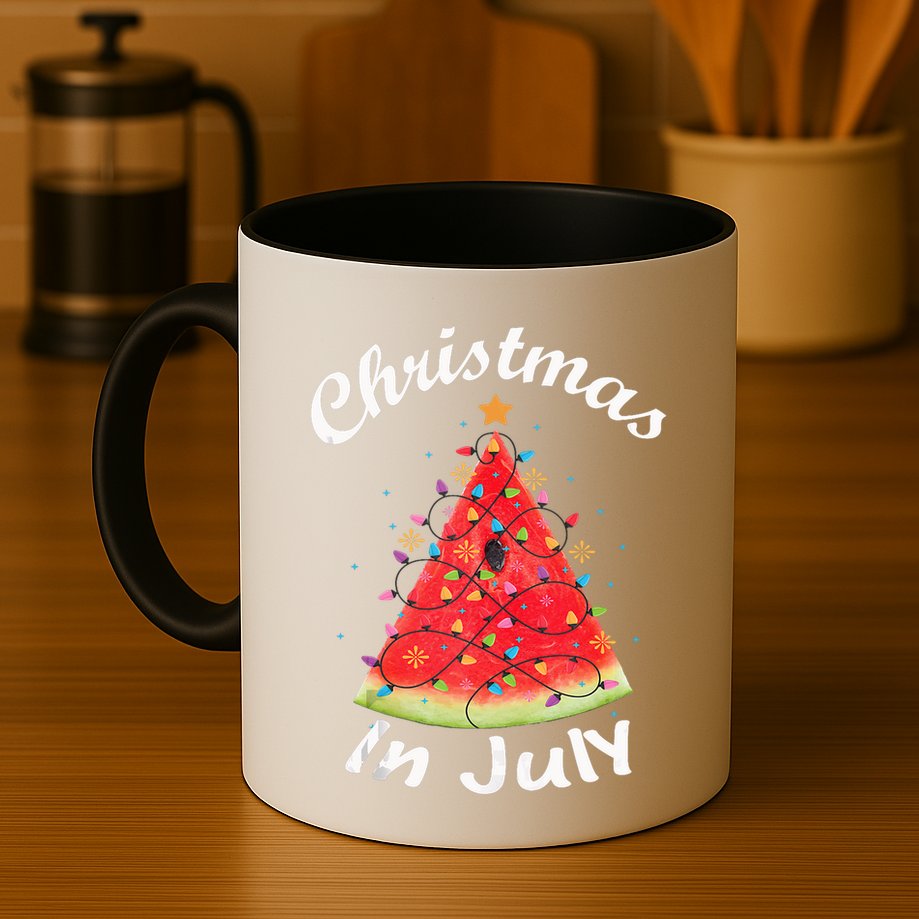 Christmas In July Melon Xmas Tree Summer Tank Top Mug